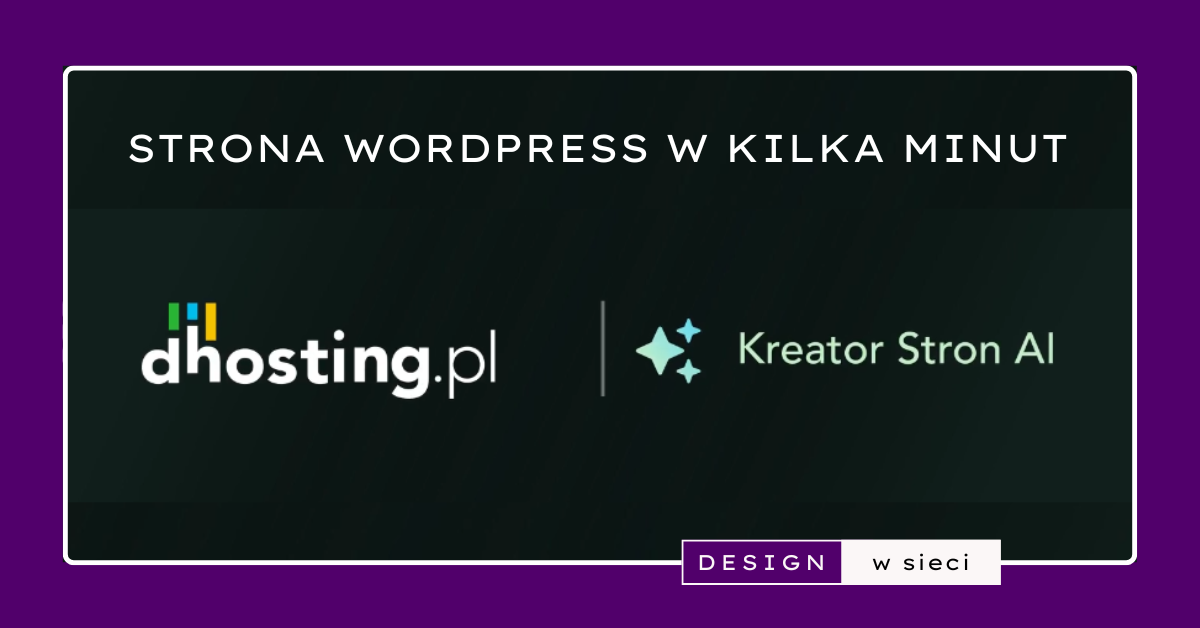 Obrazek wyróżniający artykułu na temat kreatora stron AI od dhosting.pl